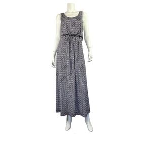 Banana Republic Maxi Dress, Size Medium, Black and White